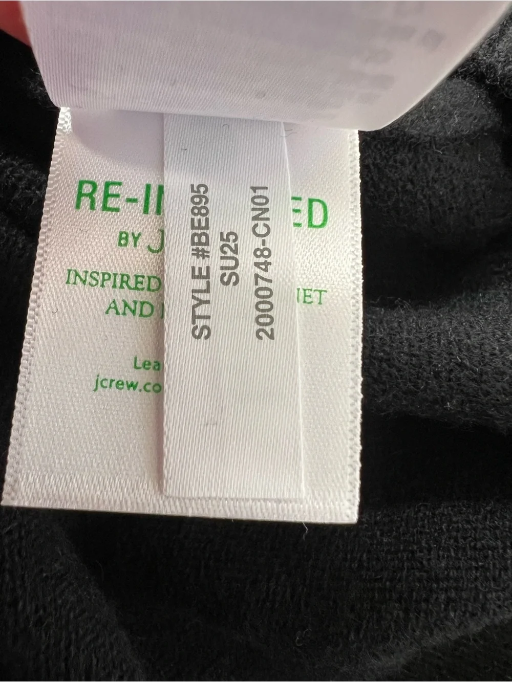 J. Crew Men’s Cashmere crewneck sweater in Black Size Medium NWT